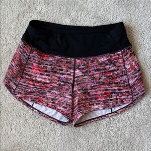 lululemon athletica Black and Pink Athletic Shorts (Like New)